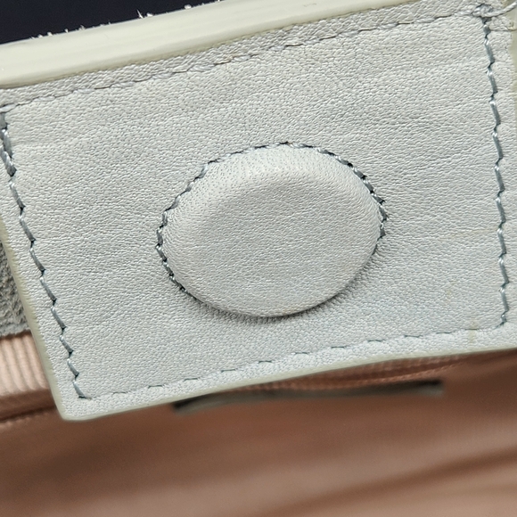 Margot bucket bag women's pastel blue suede Kaye tote shoulder hobo new $158 - Picture 12 of 13